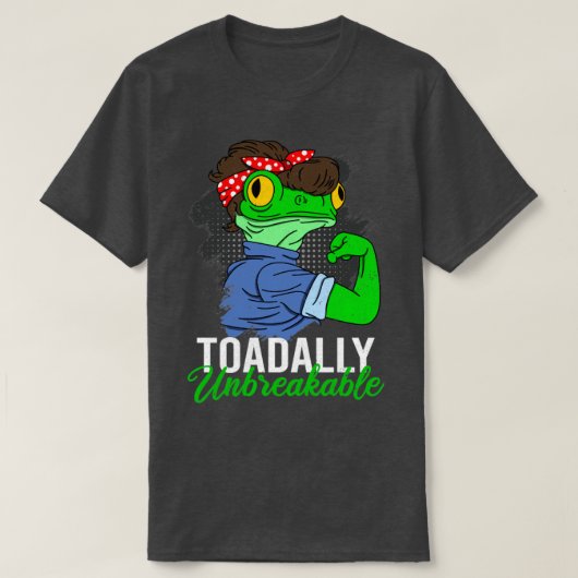 Funny Frog Toadally Unbreekable Gift T-shirt (Design voorkant)