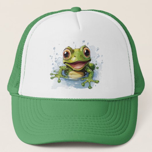 Funny frog trucker pet (Voorkant)