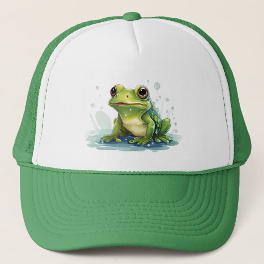 Funny frog trucker pet (Voorkant)