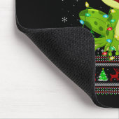 Funny Frog Ugly Christmas Sweaters Holiday Santa C Muismat (Hoek)