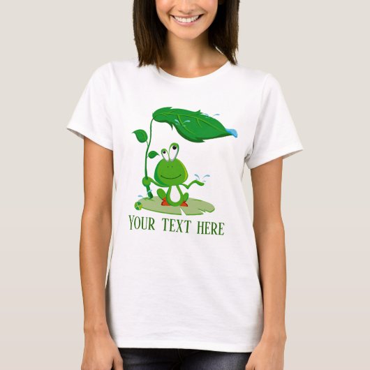 Funny frog voegt tekst toe t-shirt (Voorkant)