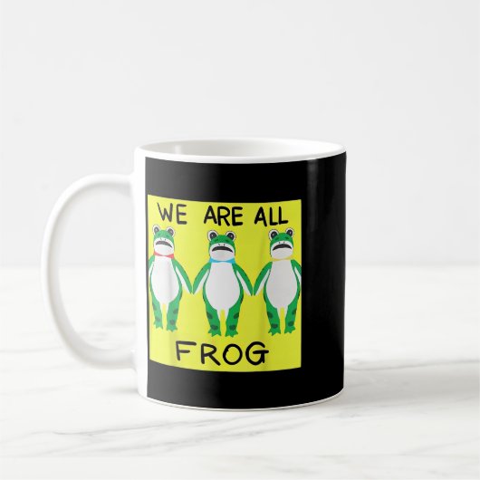Funny Frog We Are All Frog Koffiemok (Links)