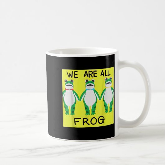 Funny Frog We Are All Frog Koffiemok (Rechts)