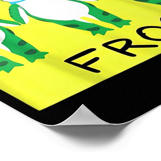 Funny Frog We Are All Frog Poster (Hoek)