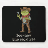 Funny Frog Western Engagement Matching Couples Tee Muismat (Voorkant)