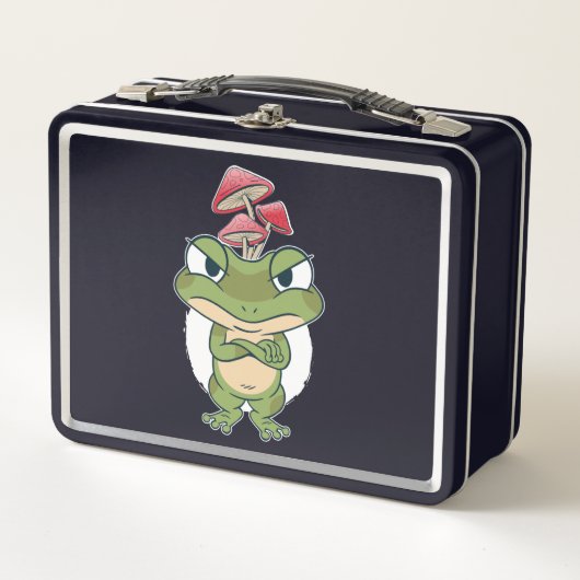 Funny Frog with mushrooms (Voorkant)