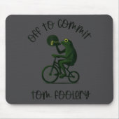 Funny Frog Wizard Off To Commit Tom Foolery Eclips Muismat (Voorkant)