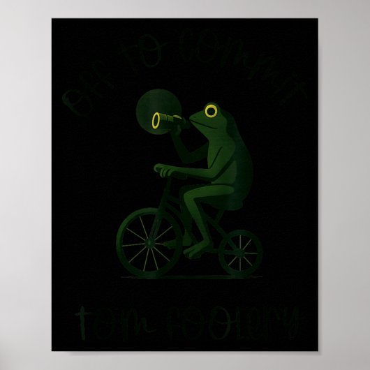 Funny Frog Wizard Off To Commit Tom Foolery Eclips Poster (Voorkant)