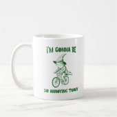 Funny Frog Wizard Riding A Bicycle Sarcastic Quote Koffiemok (Links)