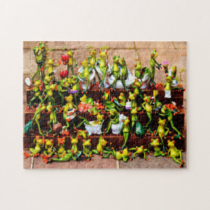 Funny Frogs Legpuzzel