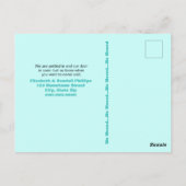 Funny Frogs Lily Pad We Moved Template Briefkaart (Achterkant)