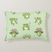 Funny Frogs on the Go Accent Kussen (Voorkant)