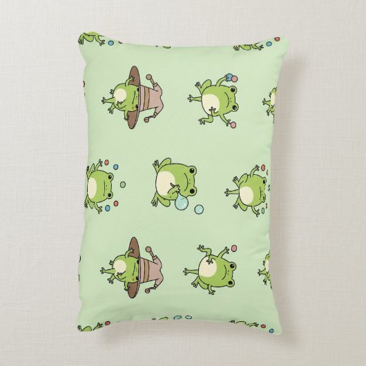 Funny Frogs on the Go Accent Kussen (Achterkant (Verticaal))