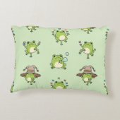 Funny Frogs on the Go Accent Kussen (Achterkant)