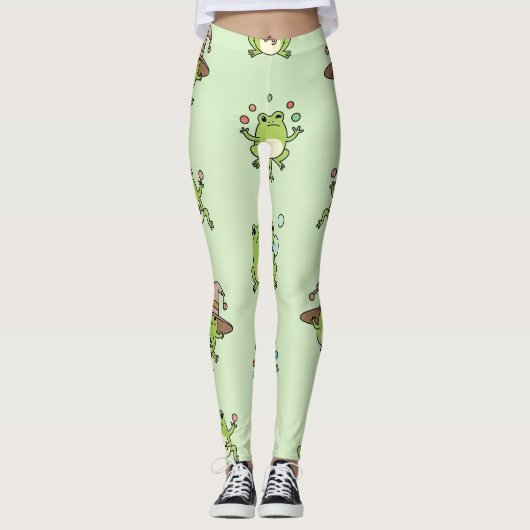 Funny Frogs on the Go Leggings (Voorkant)