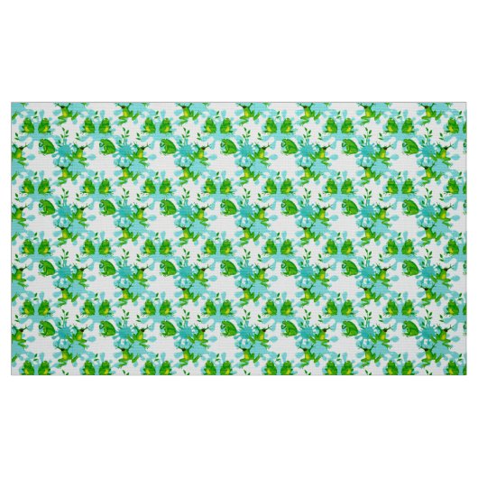 Funny Frogs Pattern Kinder Stof (Fat Quarter)