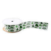 Funny Frogs Ribbon Satijnen Lint (Spoel)