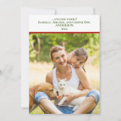 Funny from Cat Meowy-kerstfoto Feestdagenkaart (Achterkant)