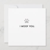 Funny From Dog to Dad Father's Day Kaart (Achterkant)