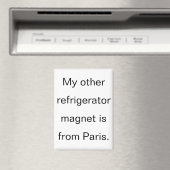 Funny From Paris Refrigerator Magneet (Insitu (Vaatwasser))