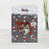 Funny "From the Dogs" Dog Lover Christmas Card Kaart (Voorkant)