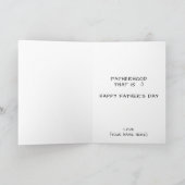 Funny From the Hood Vaderschap Happy Vaderdag Bedankkaart (Binnen)