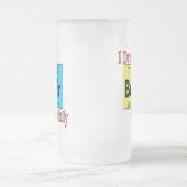 Funny Frosted Beer Mok, ik Drink bier periodiek Matglas Bierpul (Center)