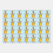 Funny Frosty Beer Man Humor Aangepaste kerstfoto Inpakpapier Vel (Voorkant 2)