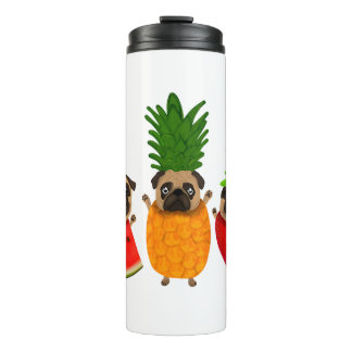 Funny Fruit Pug Cute Dog Gift | Pet Lover Thermosbeker