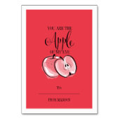 Funny Fruit Pun Apple Classroom Valentijn Card Kaart (Voorkant)