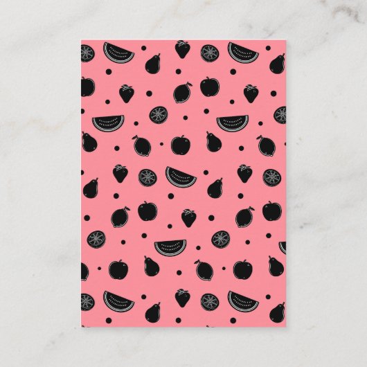 Funny Fruit Pun Berry Classroom Valentijn Card Afsprakenkaartje (Achterkant)