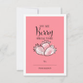 Funny Fruit Pun Berry Classroom Valentijn Card Kaart (Voorkant)