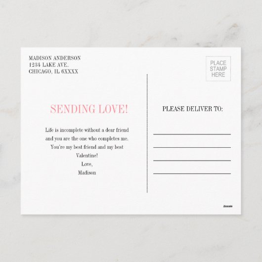 Funny Fruit Pun Berry Special Valentijn Briefkaart (Achterkant)