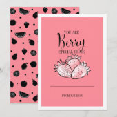 Funny Fruit Pun Berry Special Valentijn Card Feestdagenkaart (Voorkant / Achterkant)