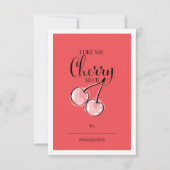 Funny Fruit Pun Cherry Classroom Valentijn Card Kaart (Voorkant)