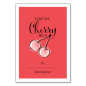 Funny Fruit Pun Cherry Classroom Valentijn Card Kaart (Voorkant)