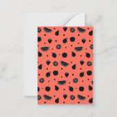 Funny Fruit Pun Melon Classroom Valentijn Card Notitiekaartje (Achterkant)