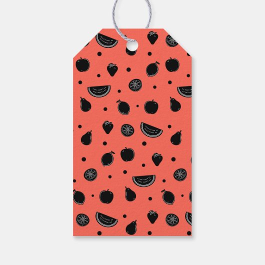 Funny Fruit Pun Melon Valentijn Gift Labels Cadeaulabel (Achterkant)