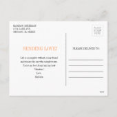 Funny Fruit Pun Oranje Valentijn Briefkaart (Achterkant)