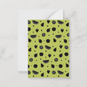 Funny Fruit Pun Pear Classroom Valentijn Card Notitiekaartje (Achterkant)