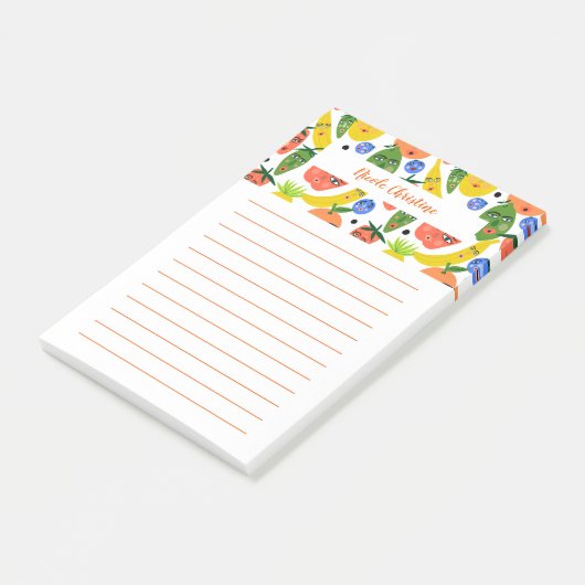 Funny Fruit Salad CUSTOMIZE IT-Notitieblok Post-it® Notes (Schuin)