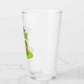 Funny Fruitcake Button Glas (Links)