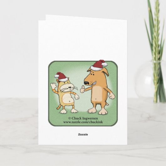 Funny Fruitcake Murray Kerstmis Feestdagen Kaart (Achterkant)