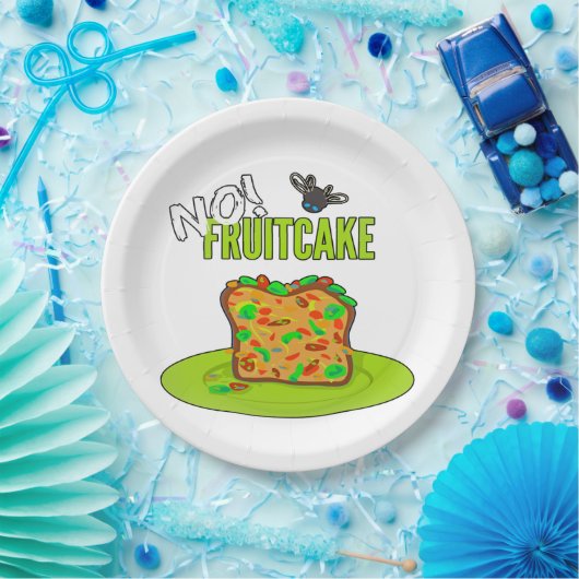 Funny Fruitcake Papieren Bordje (Feest)