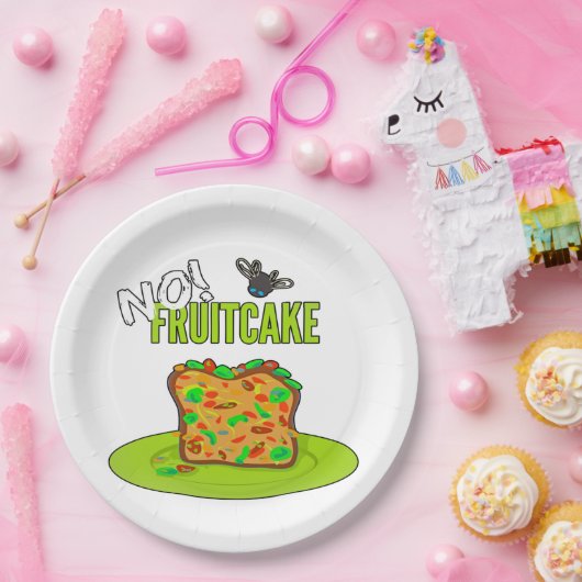 Funny Fruitcake Papieren Bordje (Feest)