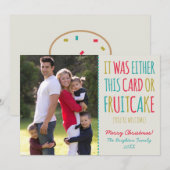 Funny Fruitcake Prettige feestdagen Feestdagenkaart (Voorkant / Achterkant)
