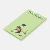 FUNNY FRUSTRATED MONKEY POST IT NOTEPAD POST-IT® NOTES (Schuin)