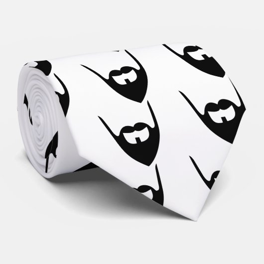 Funny Full beard Stropdas (Opgerold)