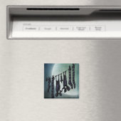 Funny Full Moon Bats Magneet (Insitu (Vaatwasser))