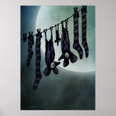 Funny Full Moon Bats Poster (Voorkant)